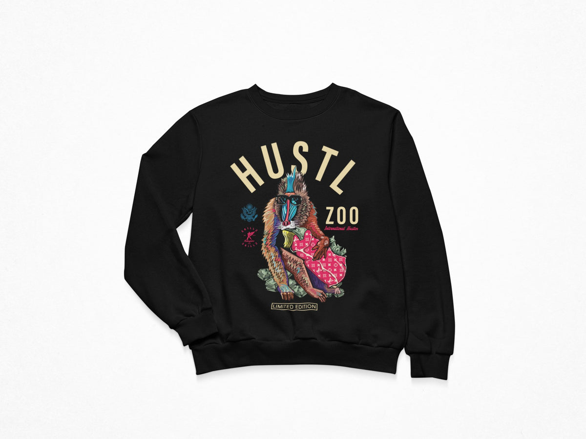 "Hustl Zoo LT" Uni-Sex Crewneck Sweatshirts