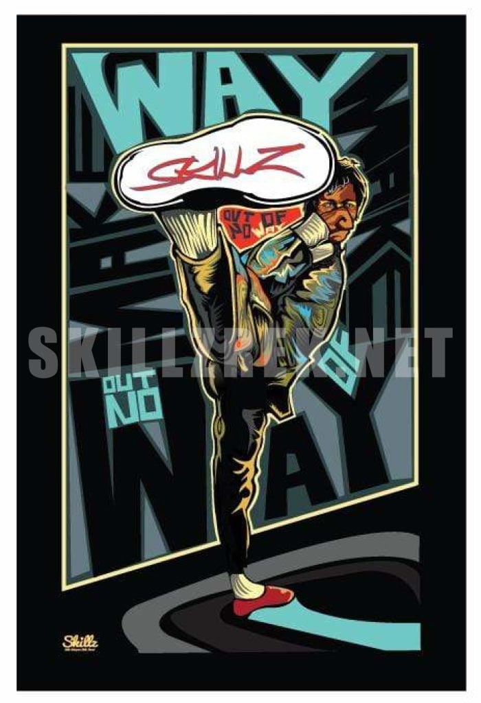Way Out Of No Bruce Lee Tribute Art Print Poster