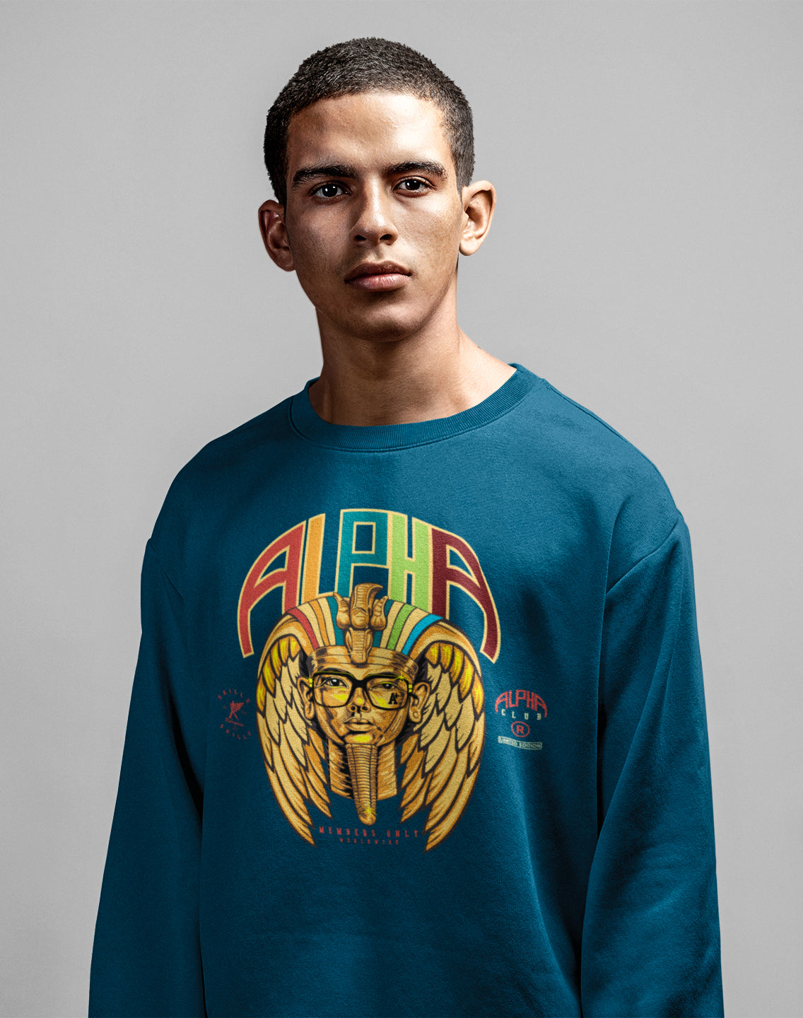 "Alpha Tut  NVY" Limited Edition Uni-Sex Sweatshirt