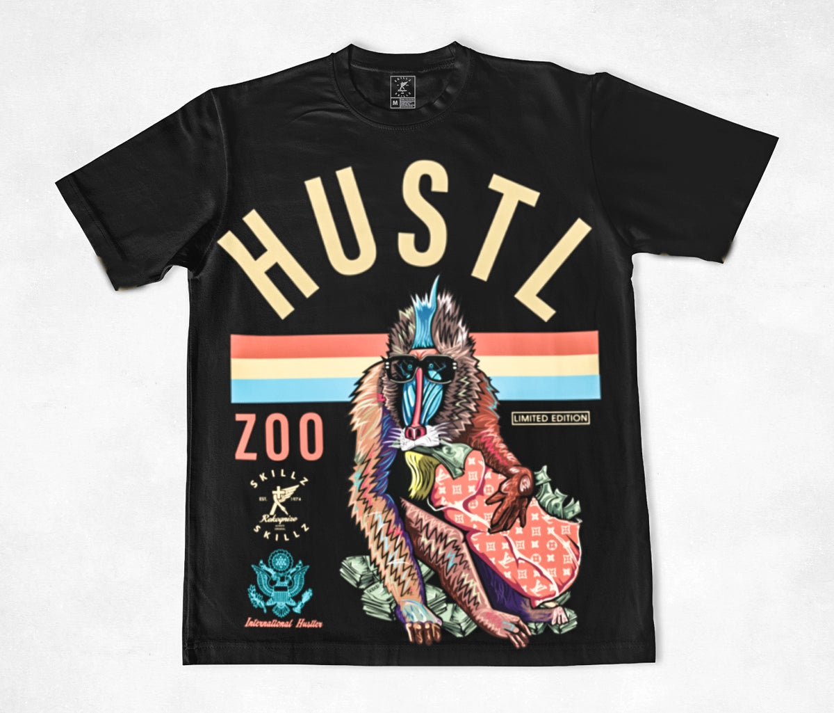 "Hustl Zoo Limited" Uni-Sex Tee