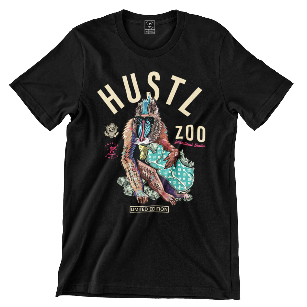 "Hustlers Zoo BLK" Limited Edition Tee