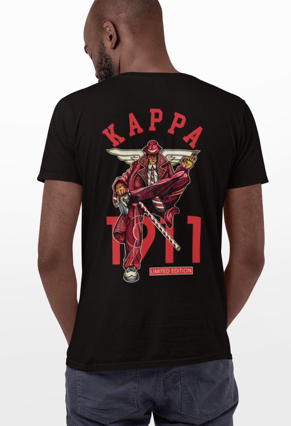 "1911 Kappa" Limited Black Men's Tee