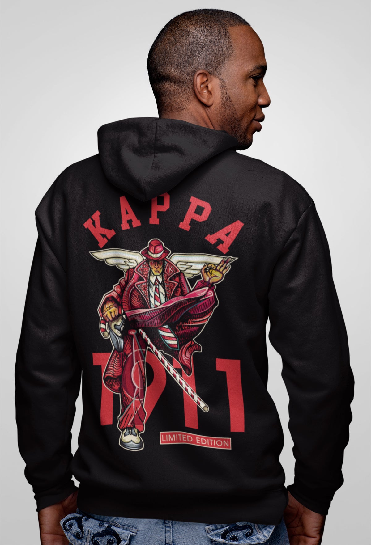"1911 Kappa" Limited Black Men's Hoodie