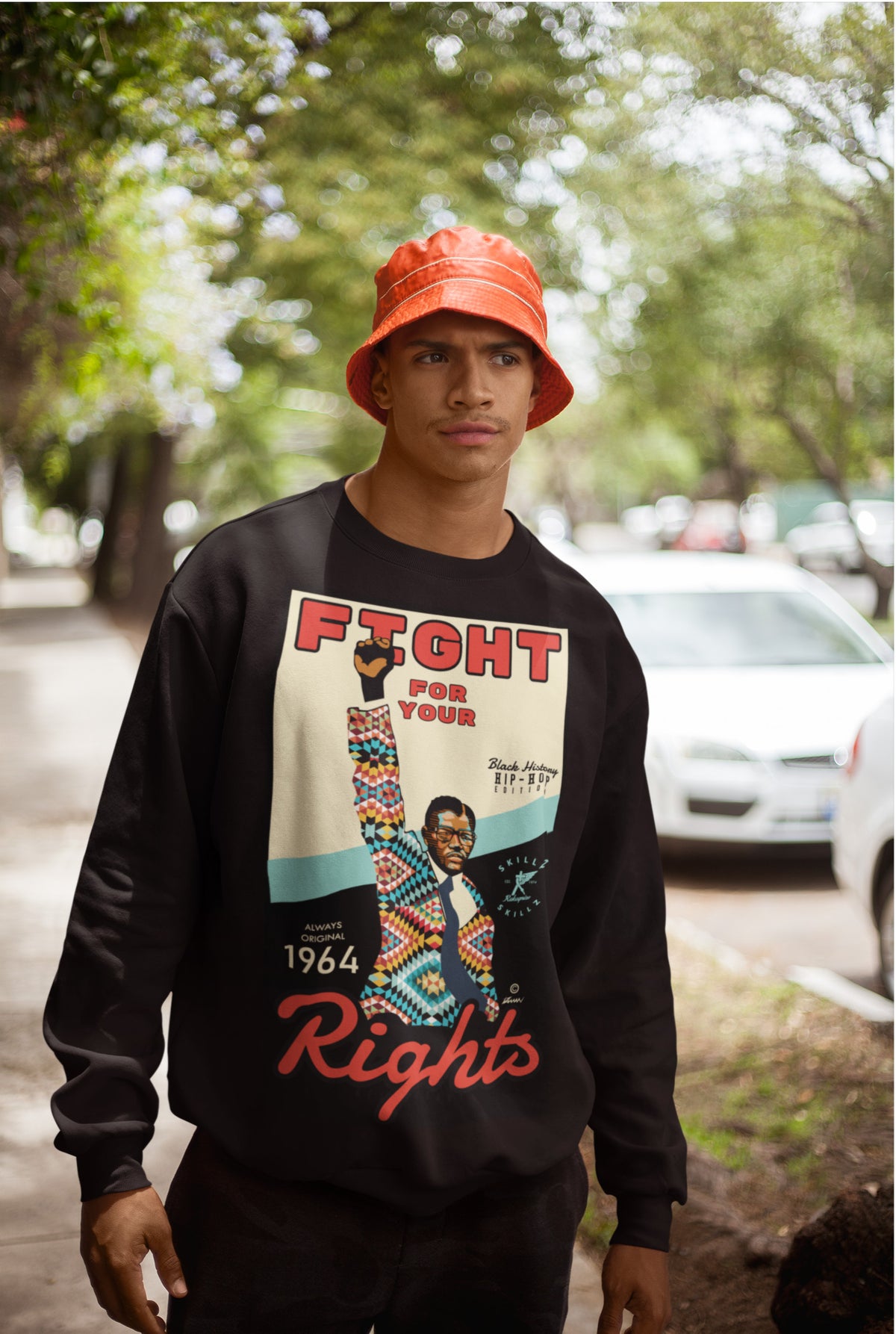"Mandela Civil Rights Hero" Limited Uni-Sex Sweatshirt