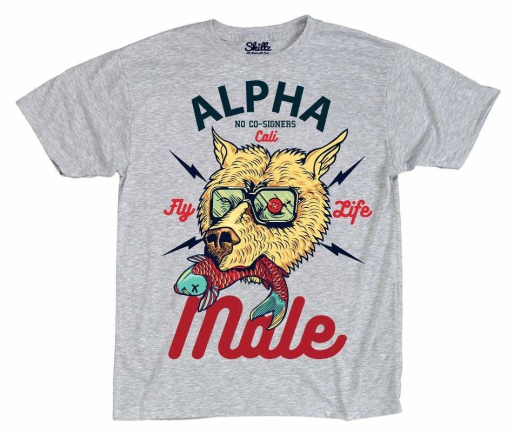 "Alpha Male" Ash Grey Limited Edition - Skillz Rekognize Skillz
