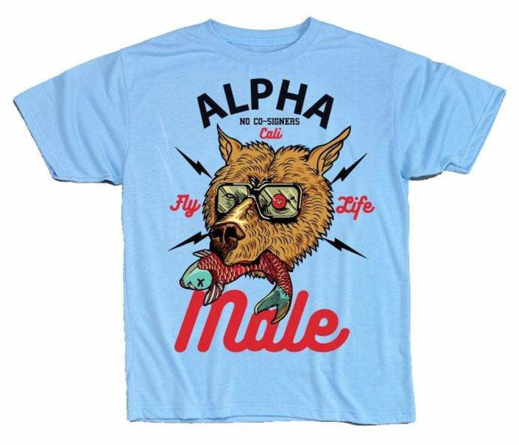 Alpha Male In Blizzard Blue Limited Edition Tshirt T-Shirts