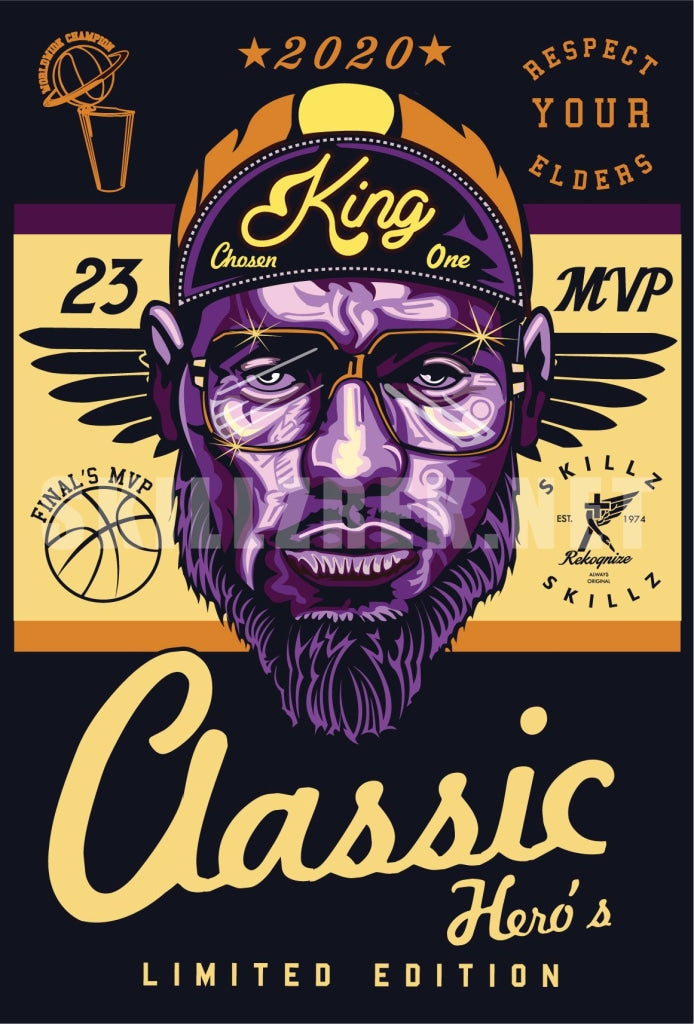 Chosen King 24X36 Limited Edition Lebron Tribute Print Poster