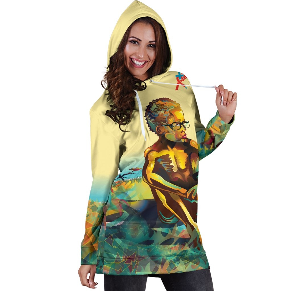 Ladies discount hoodie dress