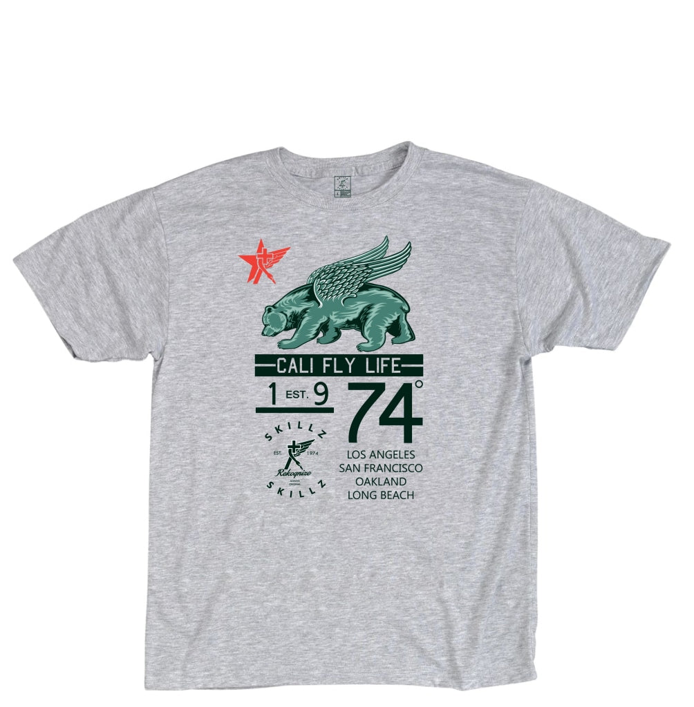 Fly Since 74 Steel Grey Tee T-Shirts