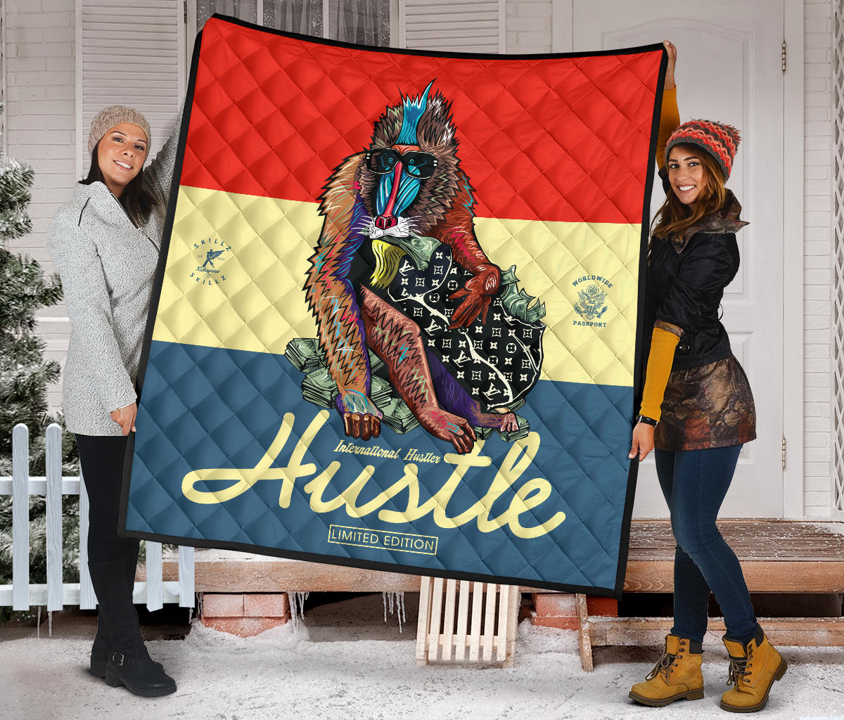 "Hustle Mammal" Limited Edition Quilt