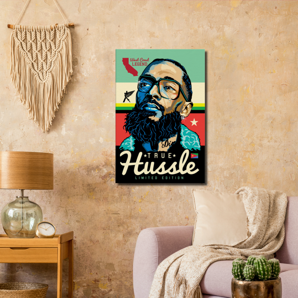 True Hussle 24X36 Canvas Print Material